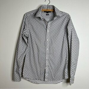 Michael Kors Men's Slim Fit Long Sleeve Button-Down Cotton Blend Shirt Size S